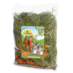 Ароматно планинско сено с моркови за зайци и гризачи, 500 гр. - JR FARM Carrot Meadow